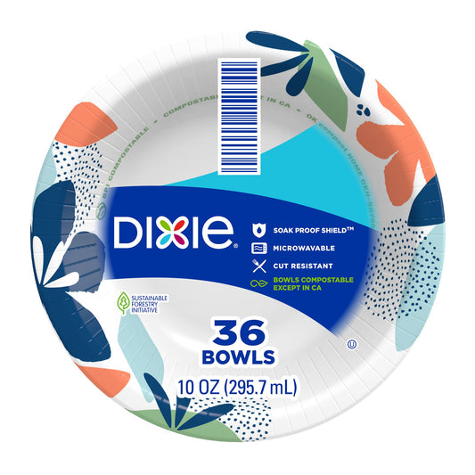 Dixie Disposable 10 oz Paper Bowls