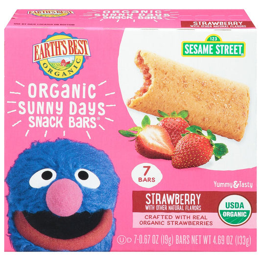 Earth's Best Organic Sunny Days Snack Bars - Strawberry