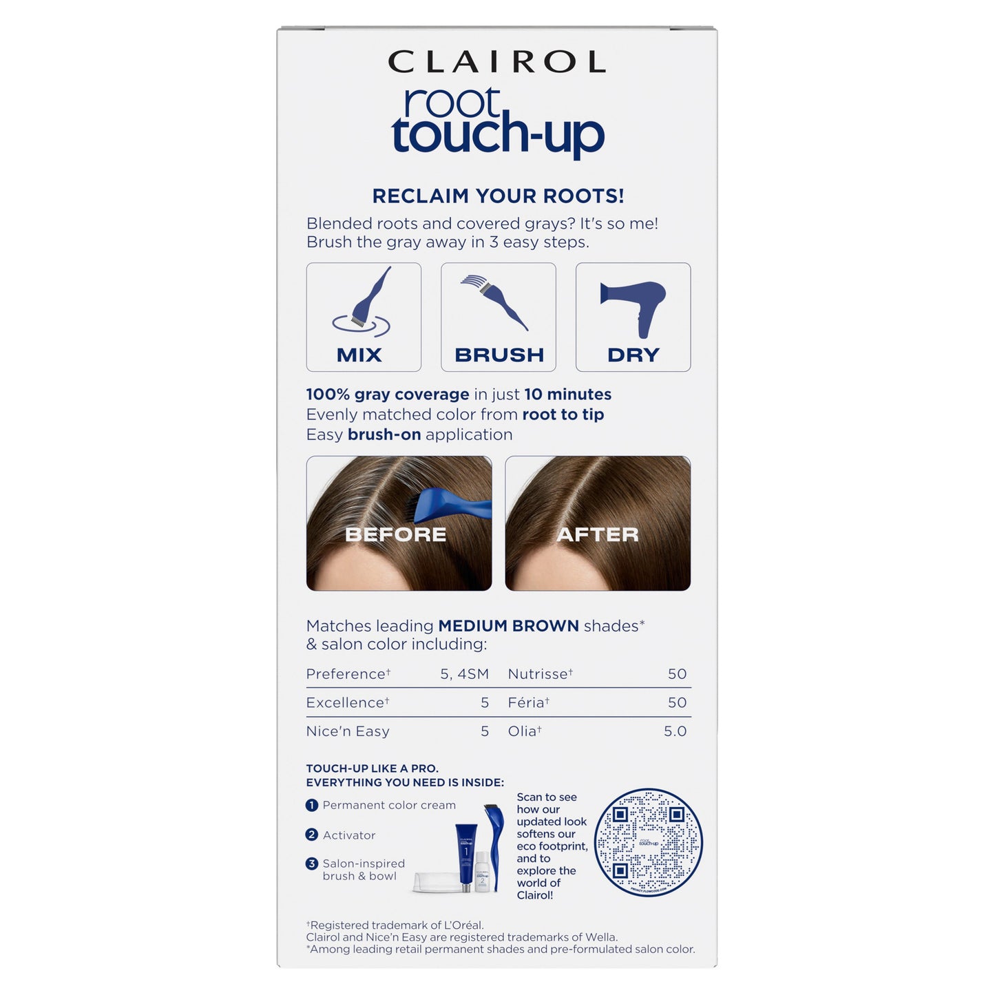 Clairol Nice 'N Easy Permanent Root Touch-Up - 5 Medium Brown