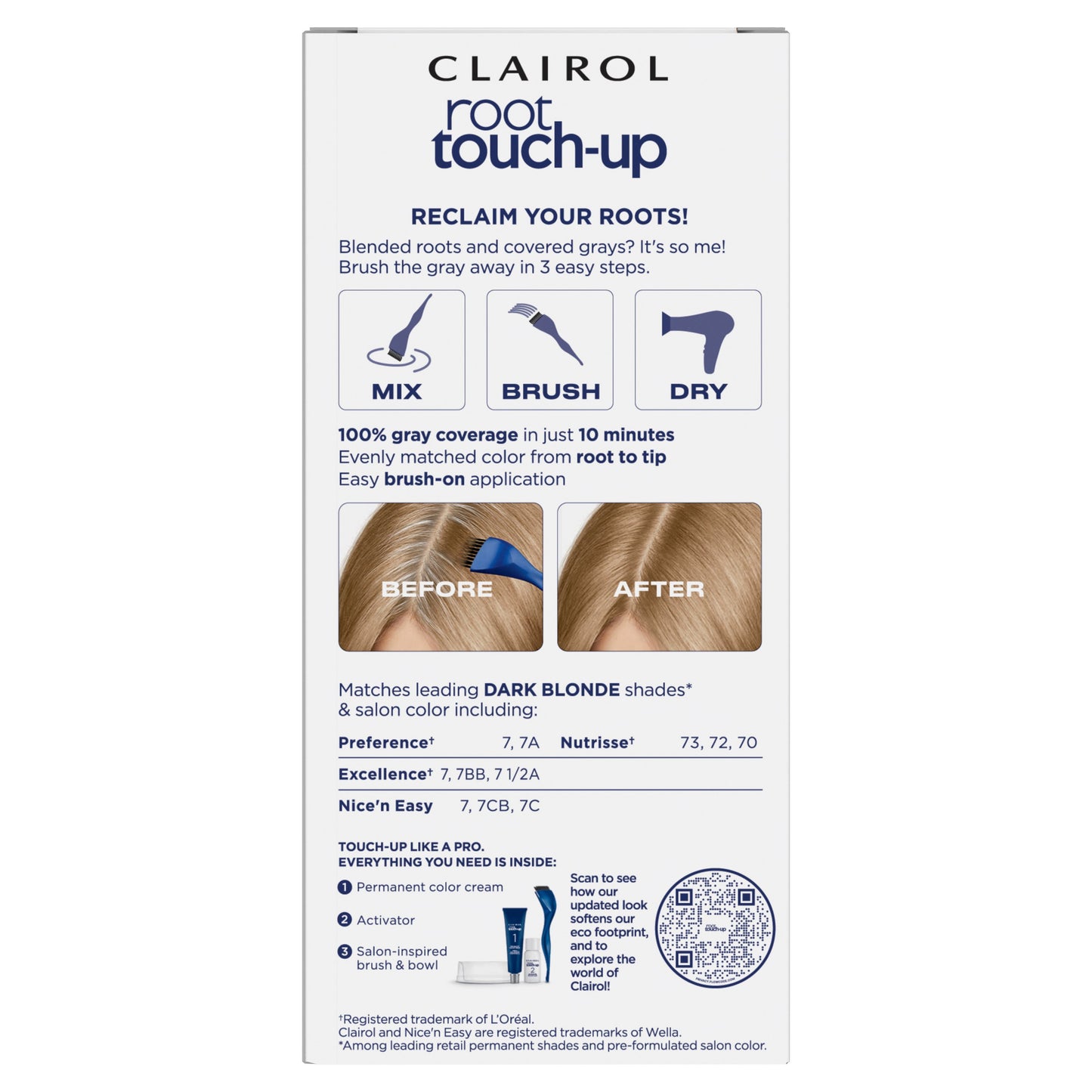 Clairol Nice 'N Easy Permanent Root Touch-Up - 7 Dark Blonde Shades