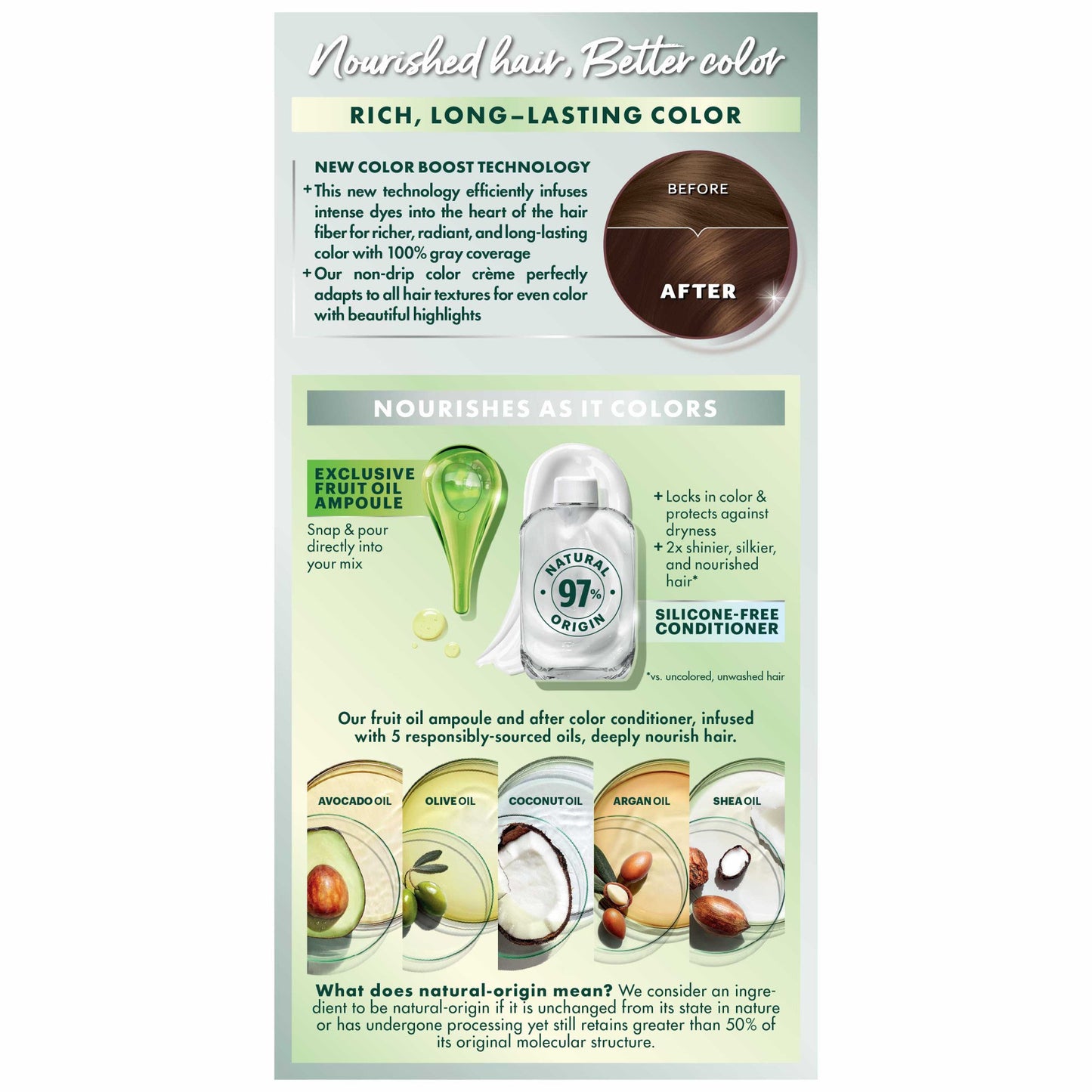 Garnier Nutrisse Nourishing Hair Color Creme - 535 Med Gold Mahogany Brown (Chocolate Caramel)