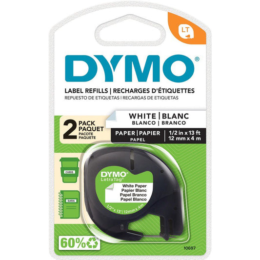 DYMO LetraTag Paper Labels Refills - White