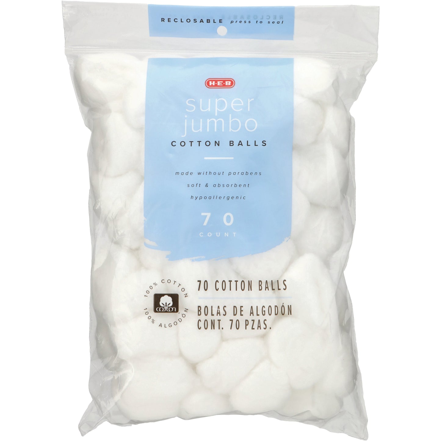 H-E-B Super Jumbo Cotton Balls