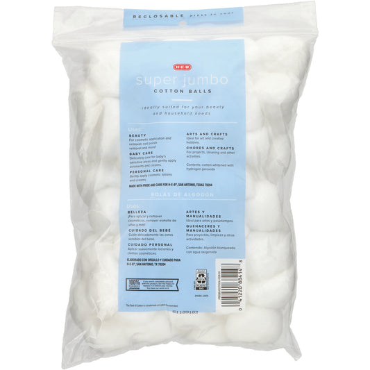 H-E-B Super Jumbo Cotton Balls