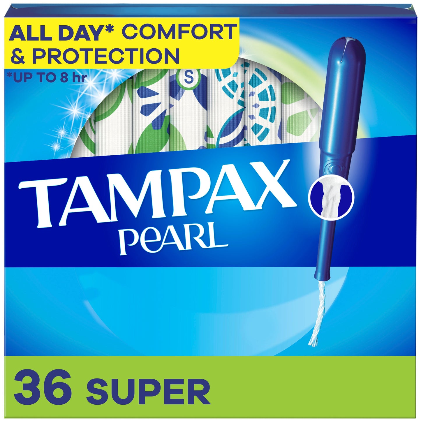Tampax Pearl Tampons Super Absorbency, Unscented