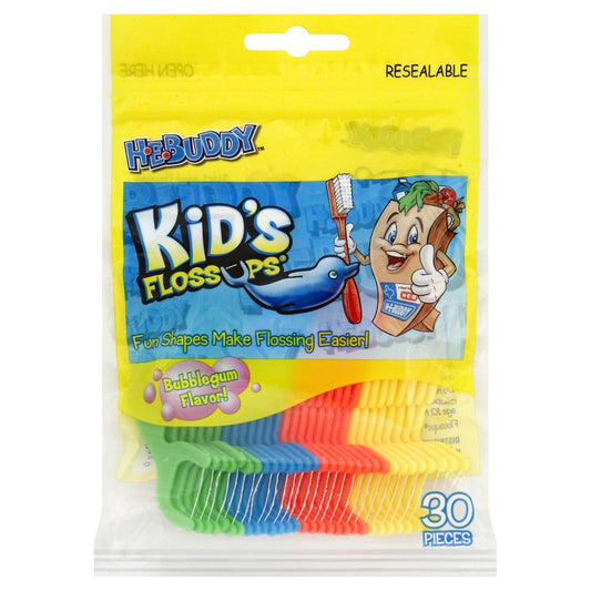 H-E-Buddy Kid’s Flossups Flossers - Bubblegum