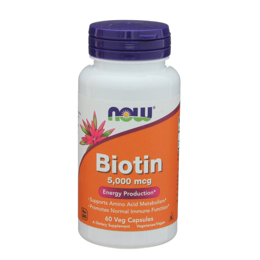 NOW Biotin 5000 mcg Capsules