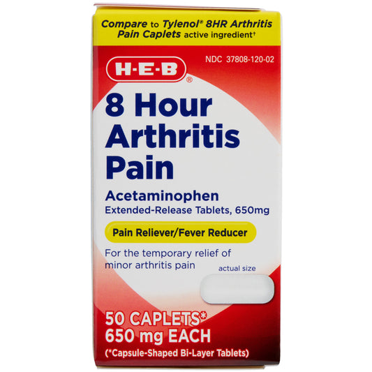 H-E-B Arthritis Pain Relief Acetaminophen 650 mg Caplets
