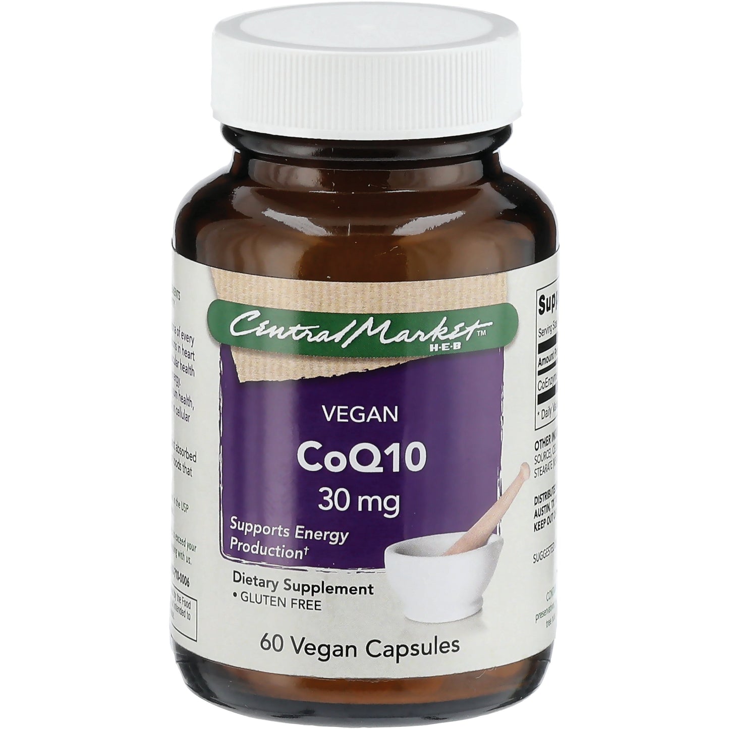 Central Market CoQ10 30mg Vegan Capsules