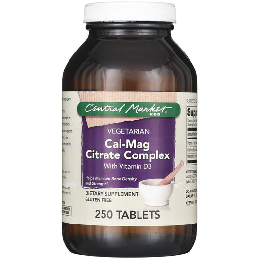 Central Market Cal-Mag Citrate Complex with Vitamin D3 Tablets