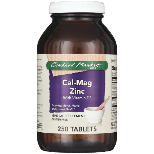 Central Market Cal-Mag Zinc with Vitamin D3 Vegetarian Tablets