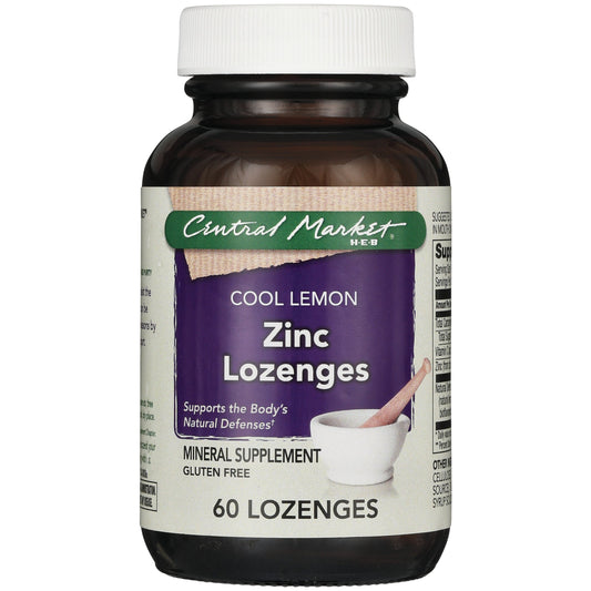 Central Market Cool Lemon Zinc Lozenges