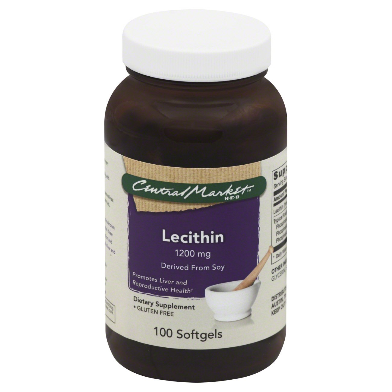 Central Market Lecithin 1200mg Softgels