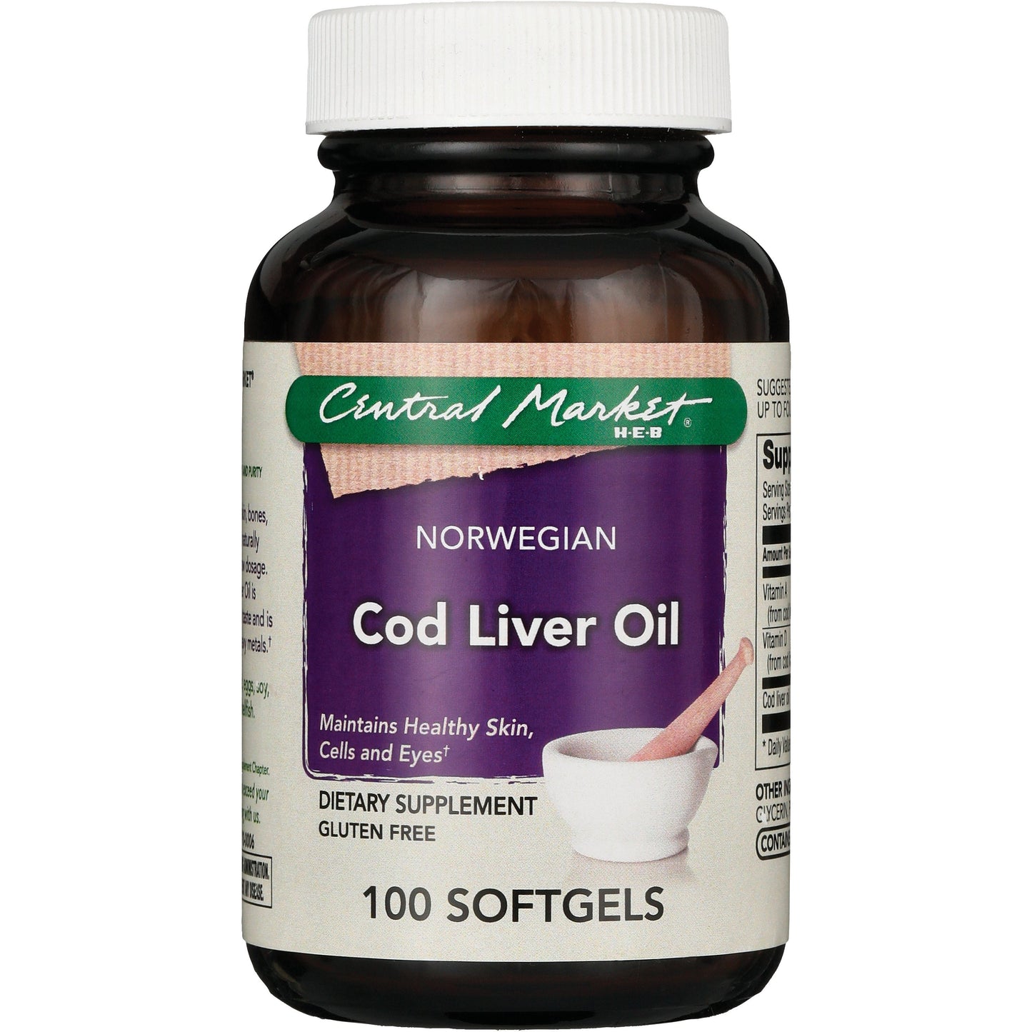 Central Market Norwegian Cod Liver Oil Softgels