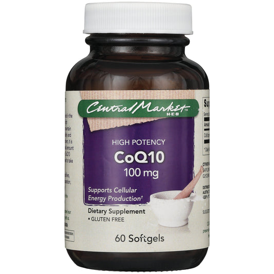 Central Market CoQ10 100 mg High Potency Softgels