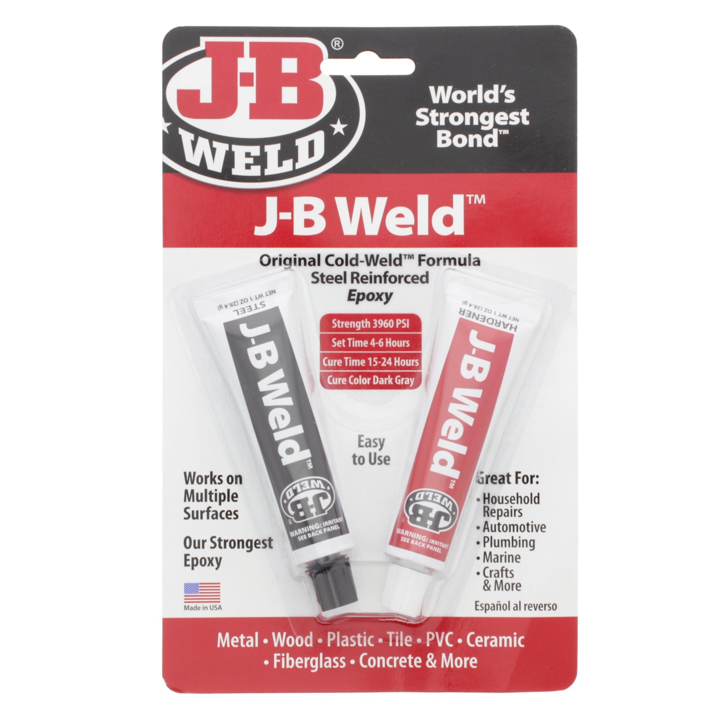 J-B Weld Twin Tube Original Cold Weld Two-Part Epoxy