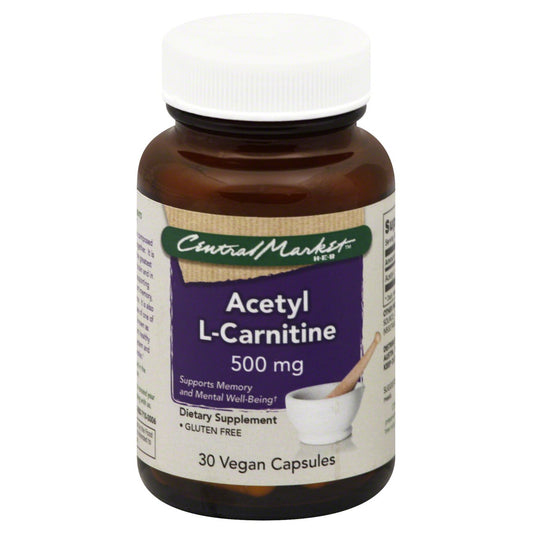 Central Market Acetyl L-Carnitine 500mg Capsules