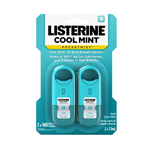 Listerine Pocketmist Oral Care Bad Breath Mist - Cool Mint