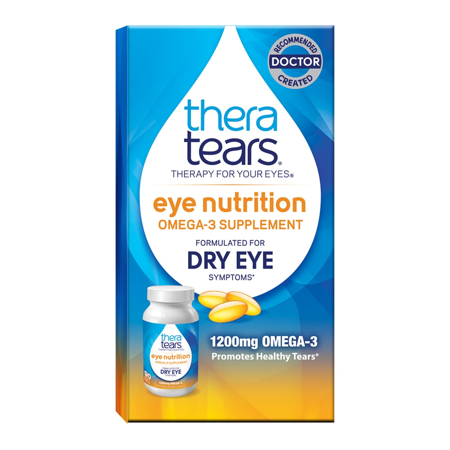 TheraTears Eye Nutrition for Dry Eyes Omega-3 1200mg Softgels