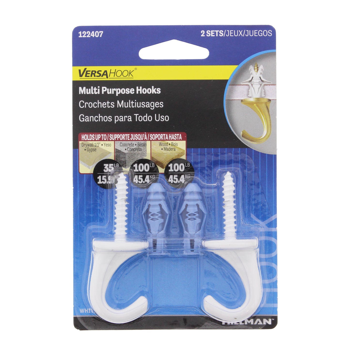 The Hillman Group White Versa Hooks