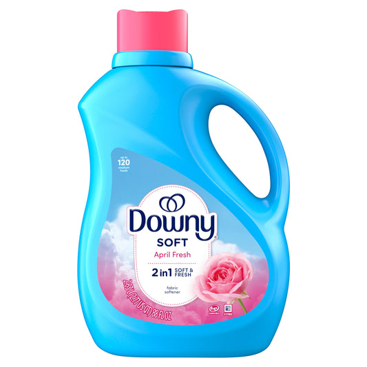Downy Soft, 2 in 1 Soft & Fresh Liquid Fabric Softener, 120 Loads, April Fresh Scent