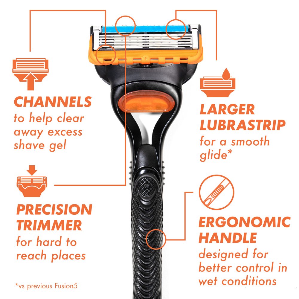 Gillette Fusion5 Razor + 2 Blade Refills