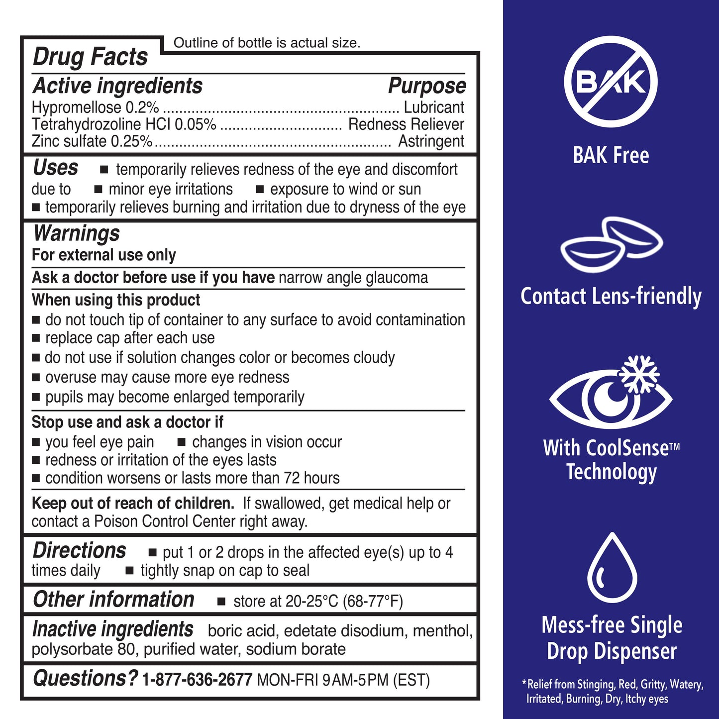 Rohto All-In-One Redness Reliever Cooling Eye Drops