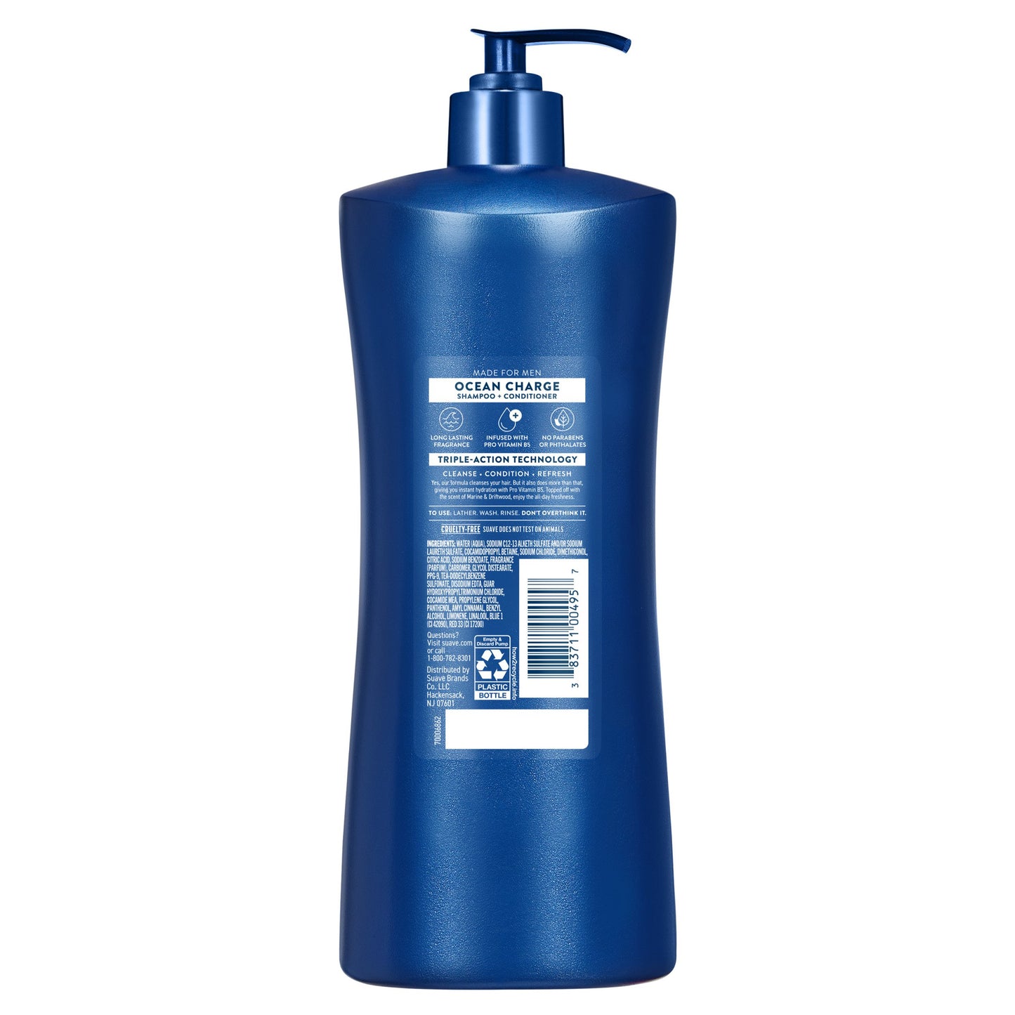 Suave Men 2-in-1 Shampoo & Conditioner - Ocean Charge