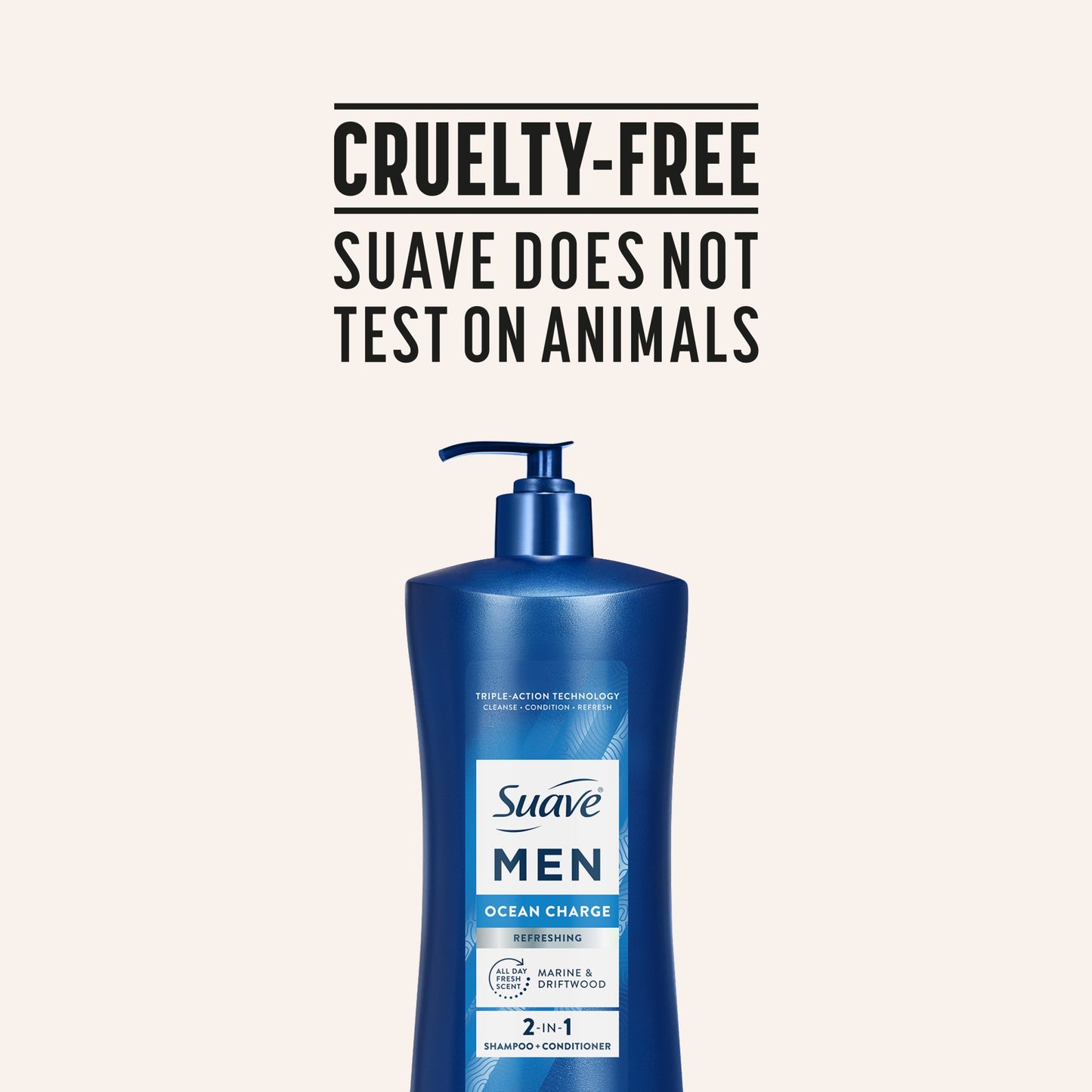 Suave Men 2-in-1 Shampoo & Conditioner - Ocean Charge