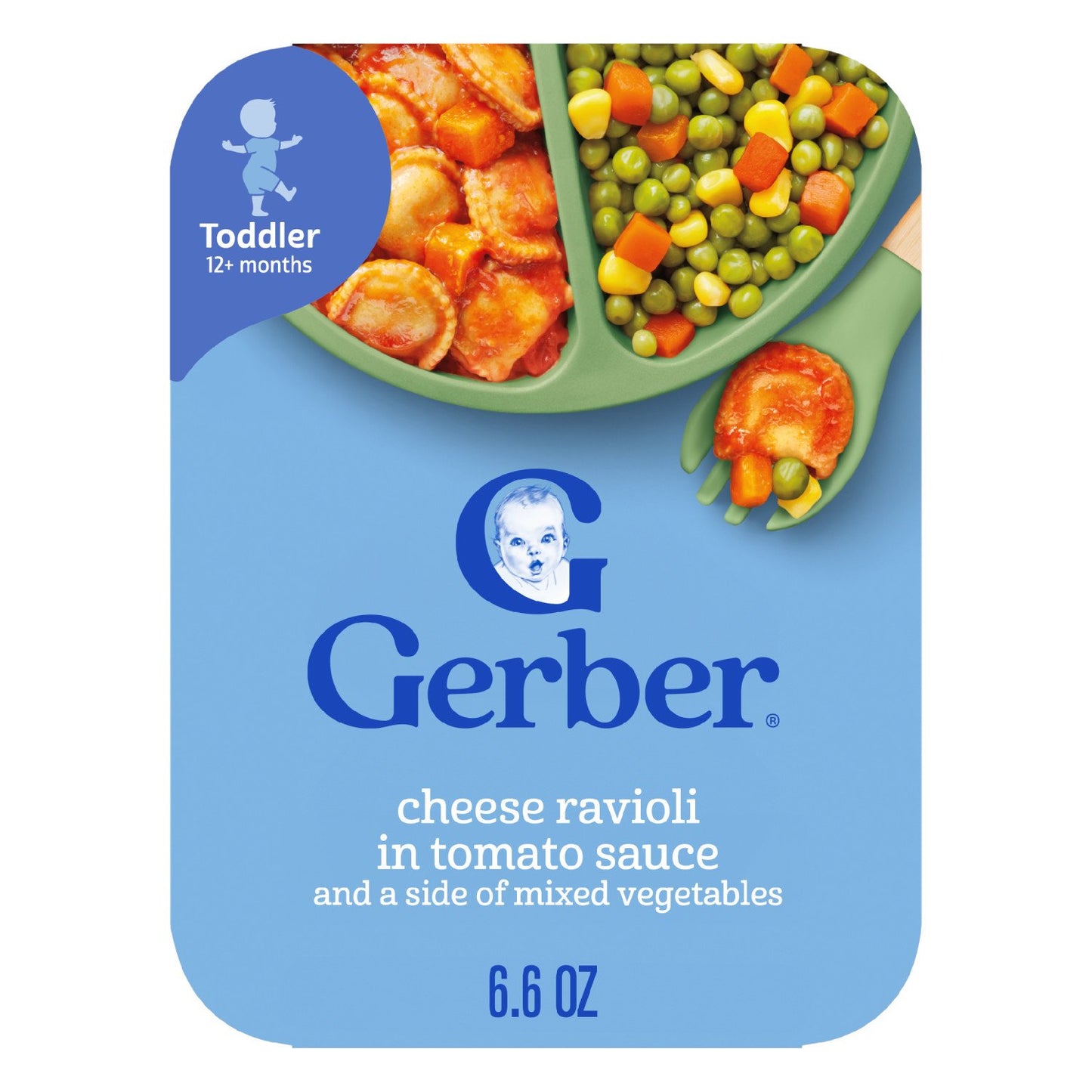 Gerber Mealtime for Toddler - Cheese Ravioli in Tomato Sauce & Mixed Vegetables