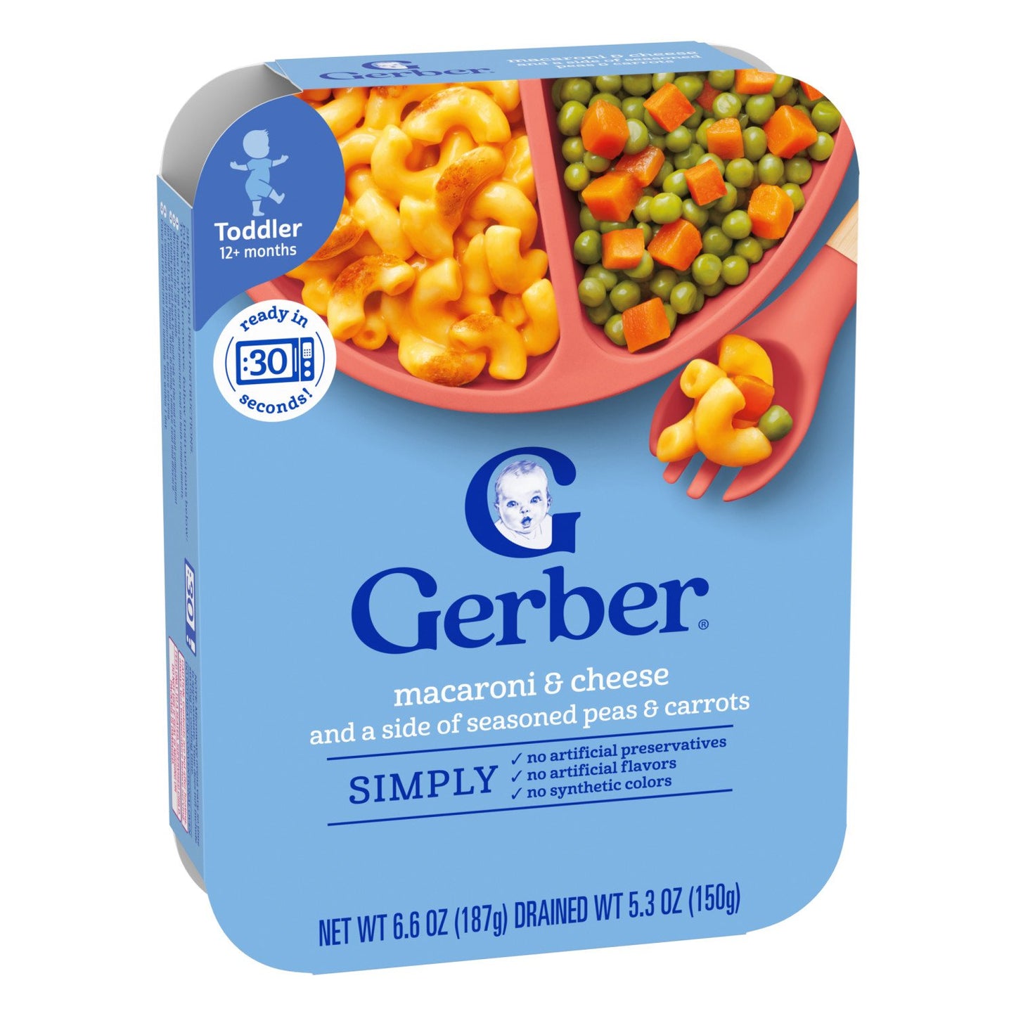 Gerber Mealtime for Toddler - Macaroni & Cheese with Peas & Carrots