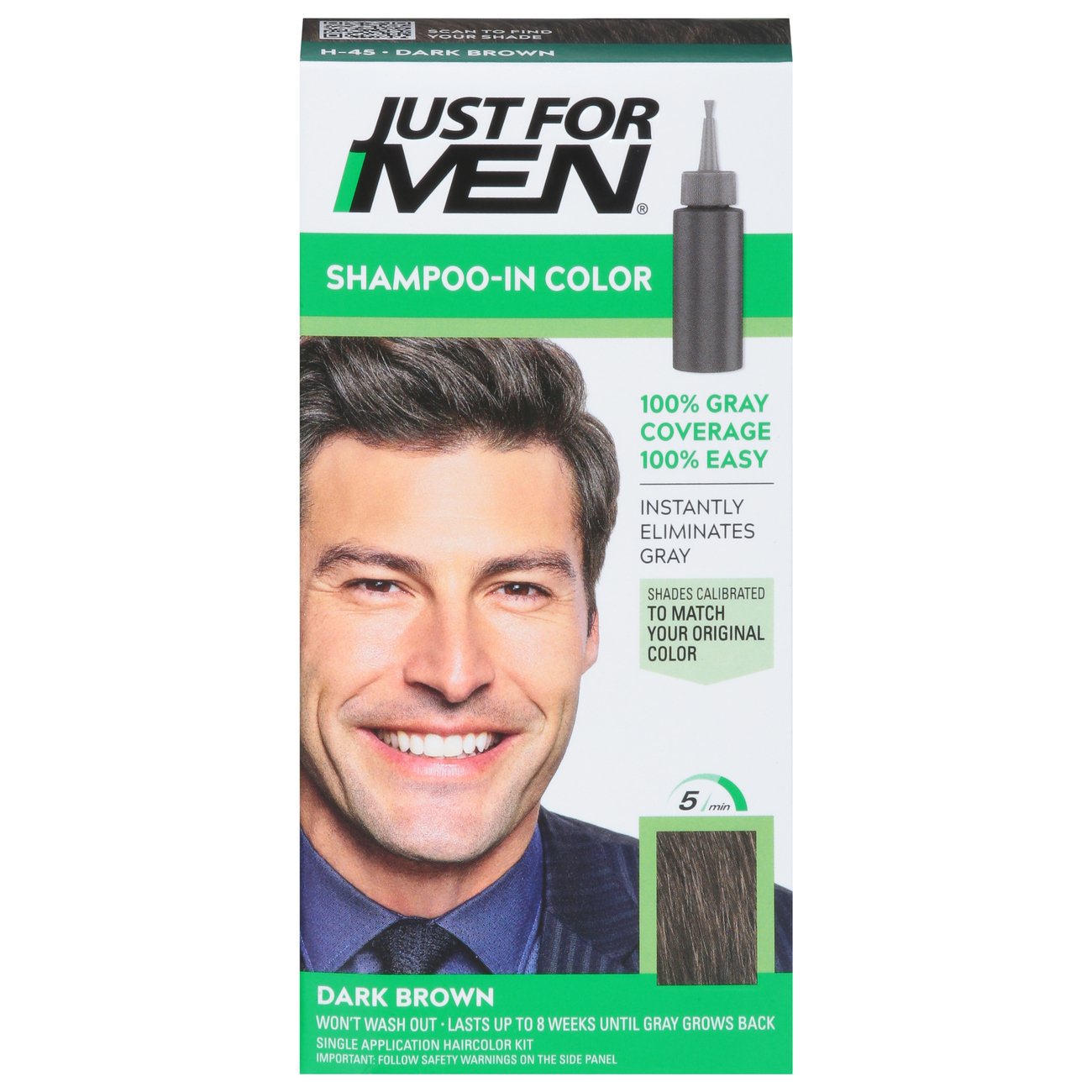 Just For Men Shampoo-In Hair Color - Dark Brown