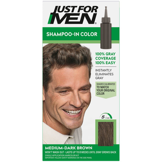 Just For Men Shampoo-In Haircolor Medium-Dark Brown H-40