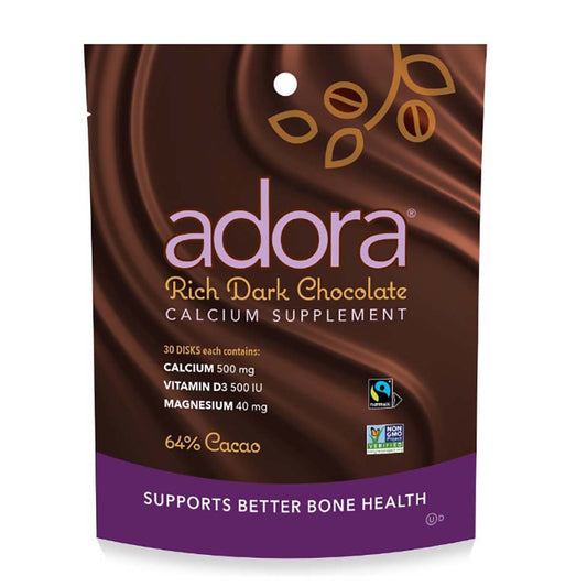 Adora Calcium 500 mg Premium Dark Chocolate Disks