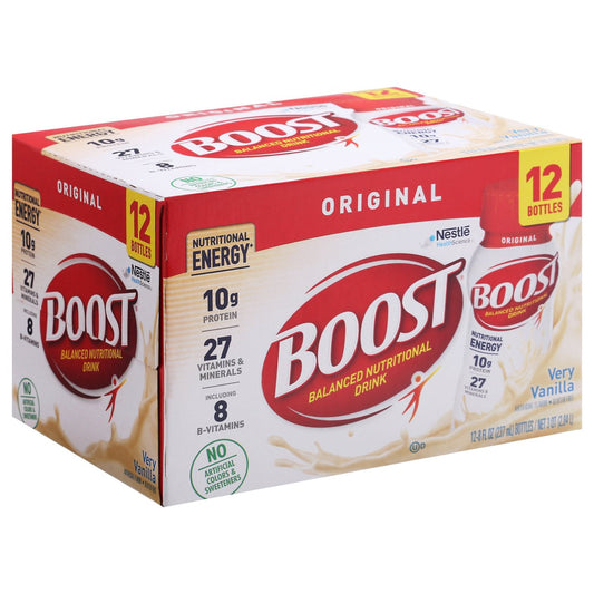 BOOST Original 10g Protein Nutritional Drinks 12 pk Bottles - Very Vanilla