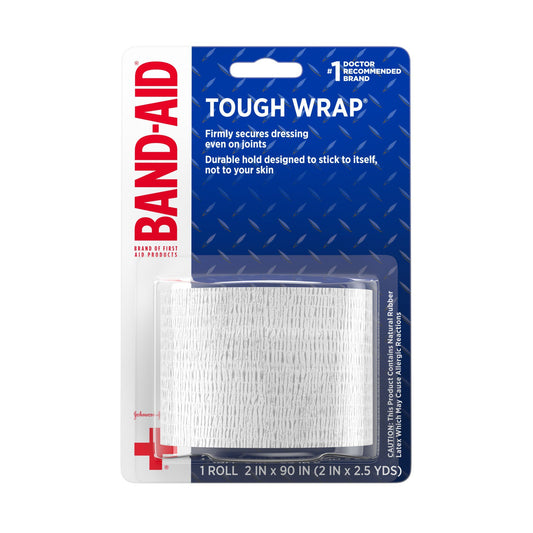 Band-Aid Tough Wrap Flexible Fabric Self-Adherent Wrap