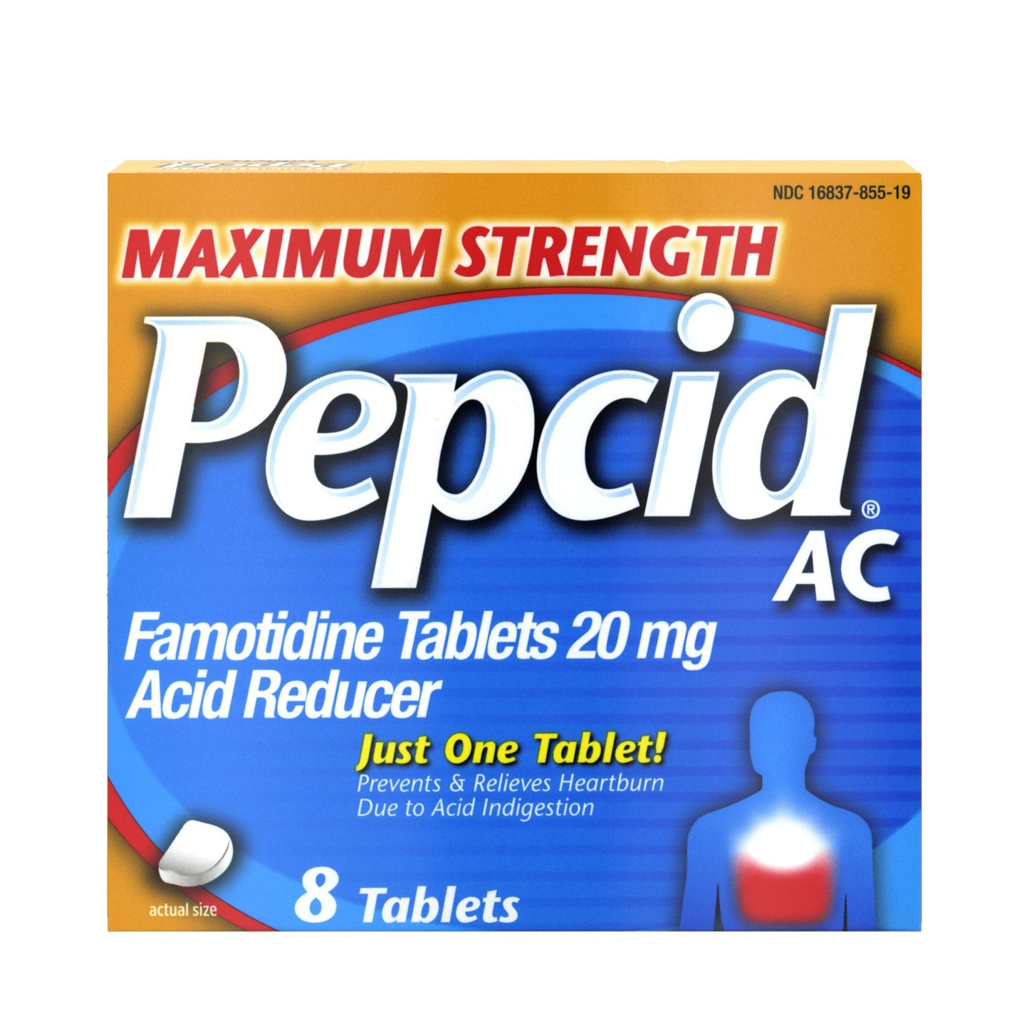Pepcid Maximum Strength Heartburn Famotidine Tablets