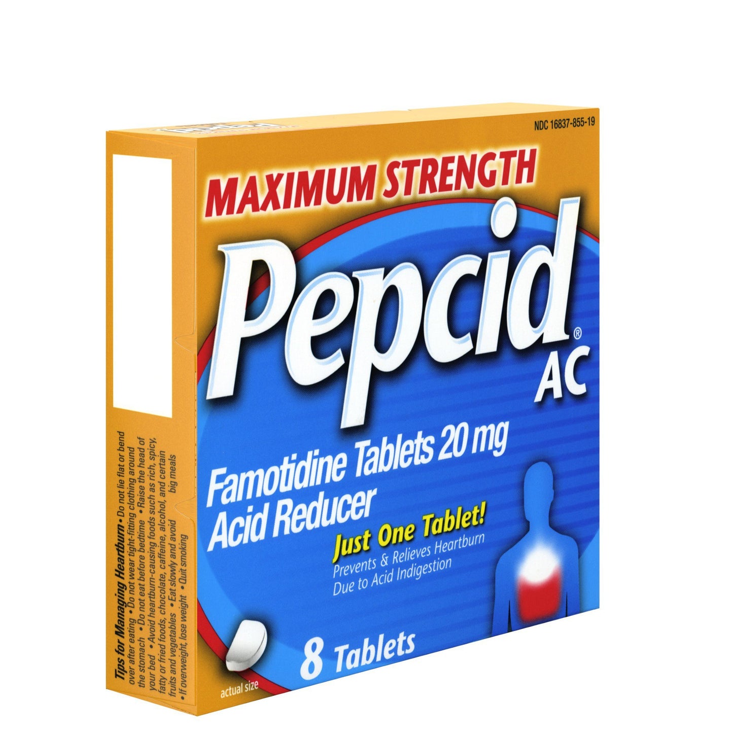 Pepcid Maximum Strength Heartburn Famotidine Tablets