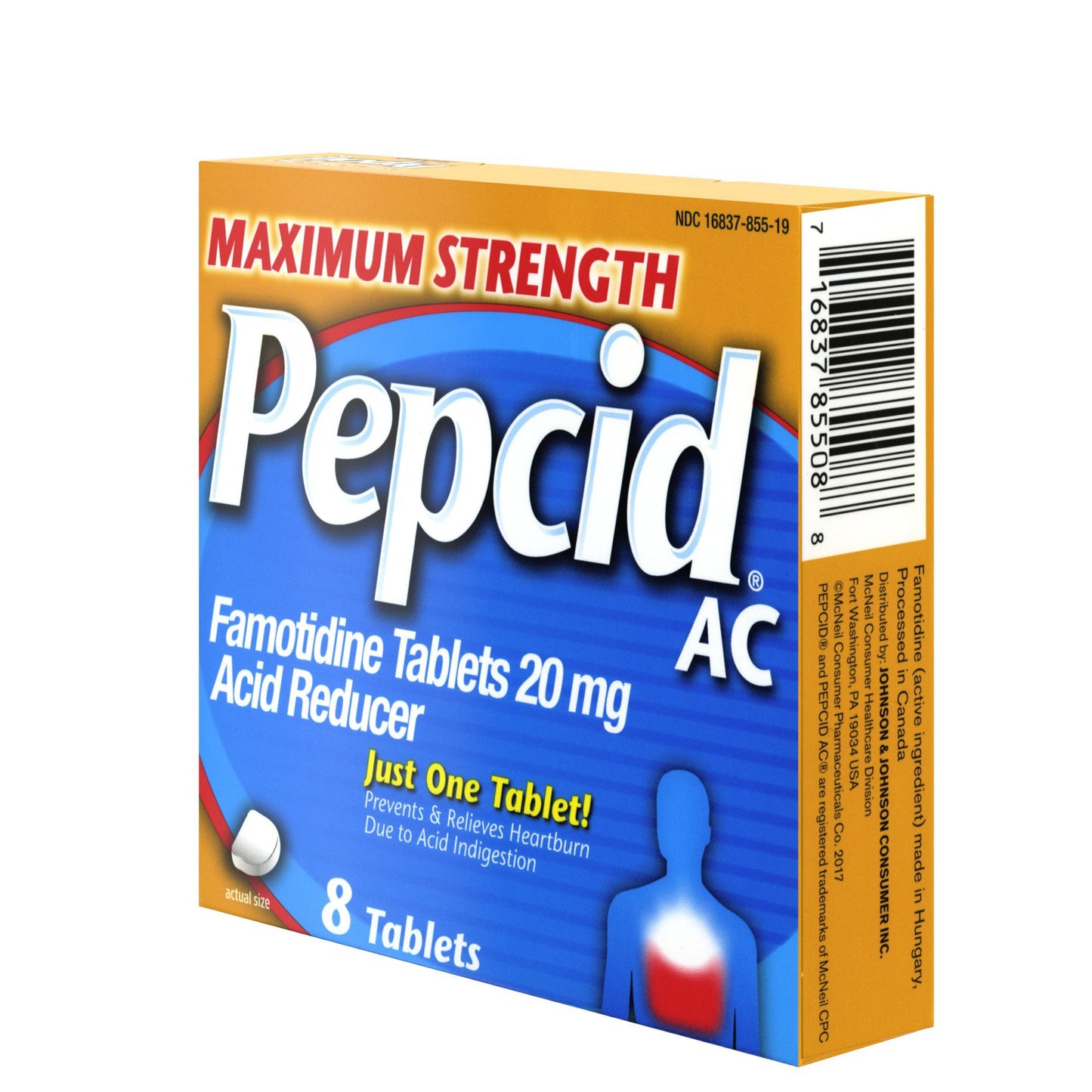 Pepcid Maximum Strength Heartburn Famotidine Tablets