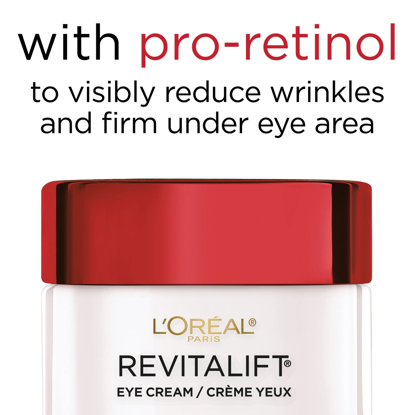L'Oréal Paris Revitalift Anti-Wrinkle Firming Eye Cream, Fragrance Free