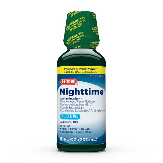 H-E-B Nighttime Cold & Flu Liquid
