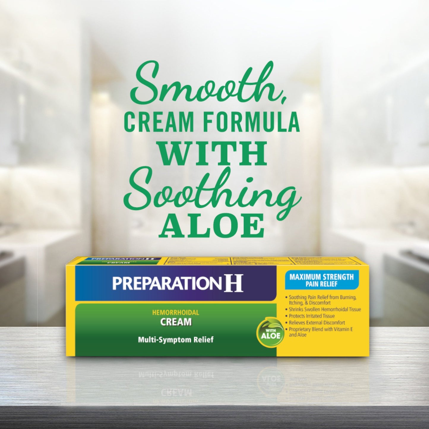 Preparation H Hemorrhoid Cream with Aloe for Multi-Symptom Relief