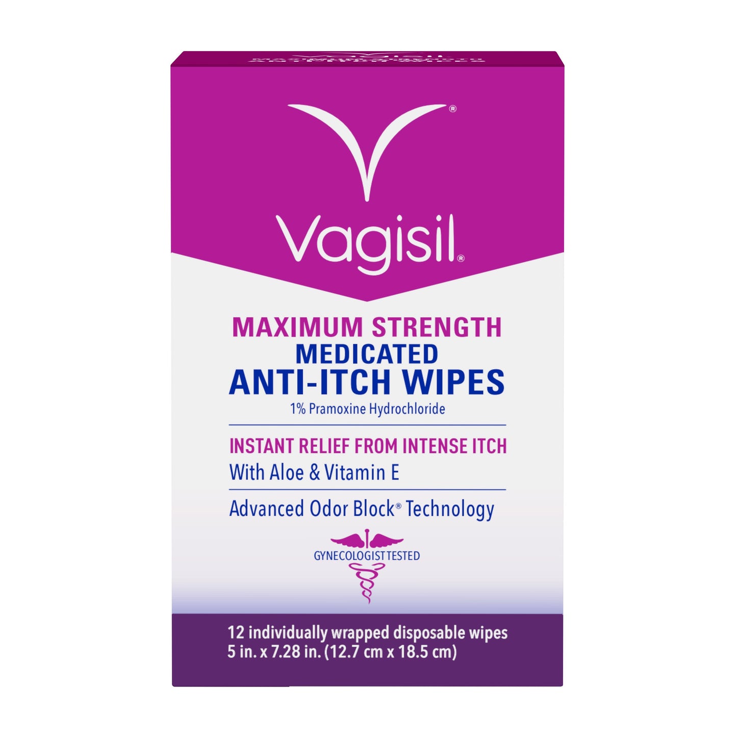 Vagisil Maximum Strength Anti-Itch Medicated Wipes