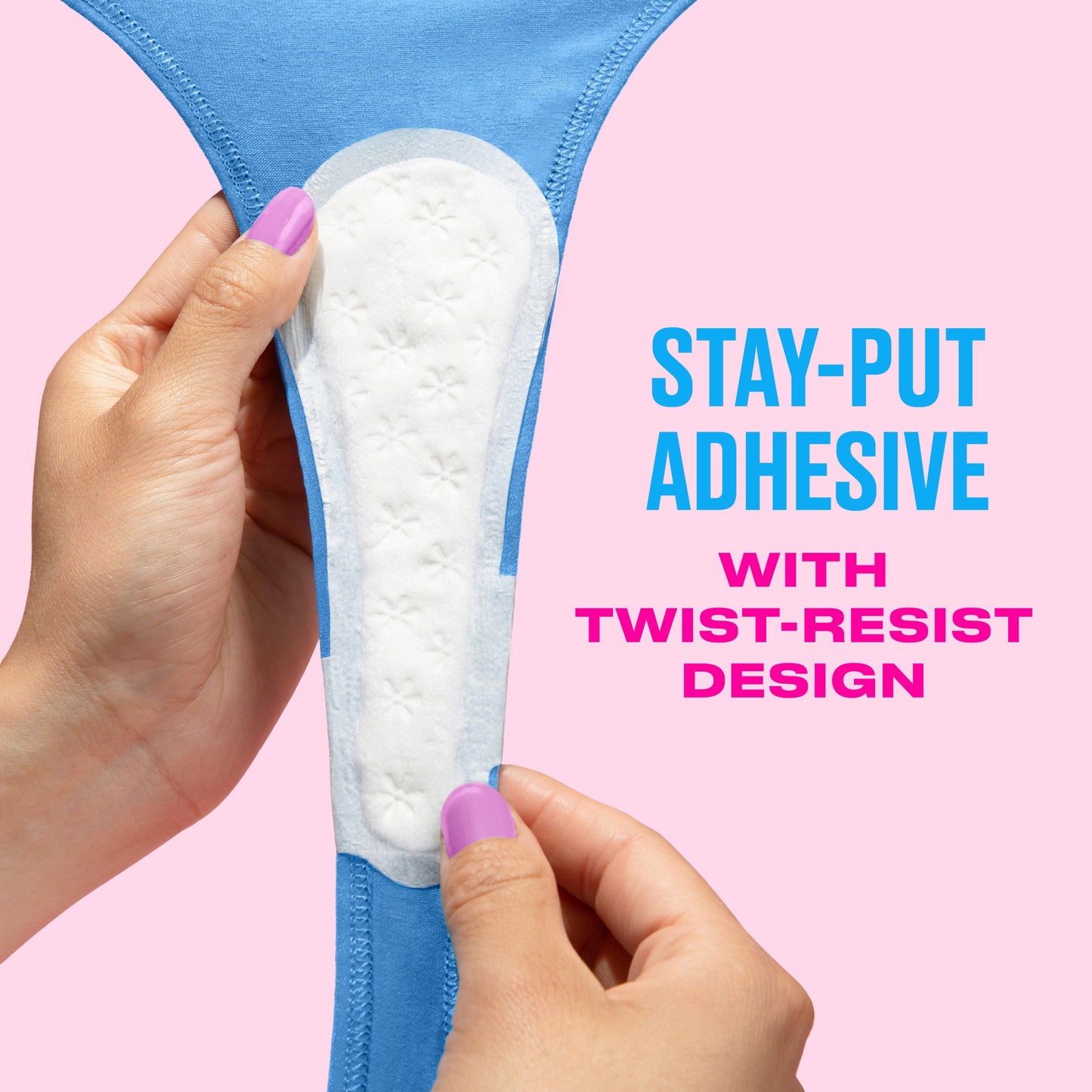 Carefree Thong Panty Liners - Unwrapped, Unscented