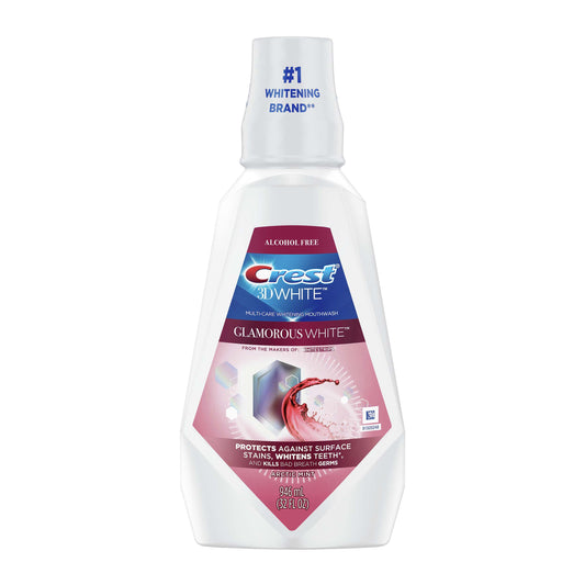 Crest 3D White Glamorous White Multi-Care Whitening Mouthwash - Fresh Mint
