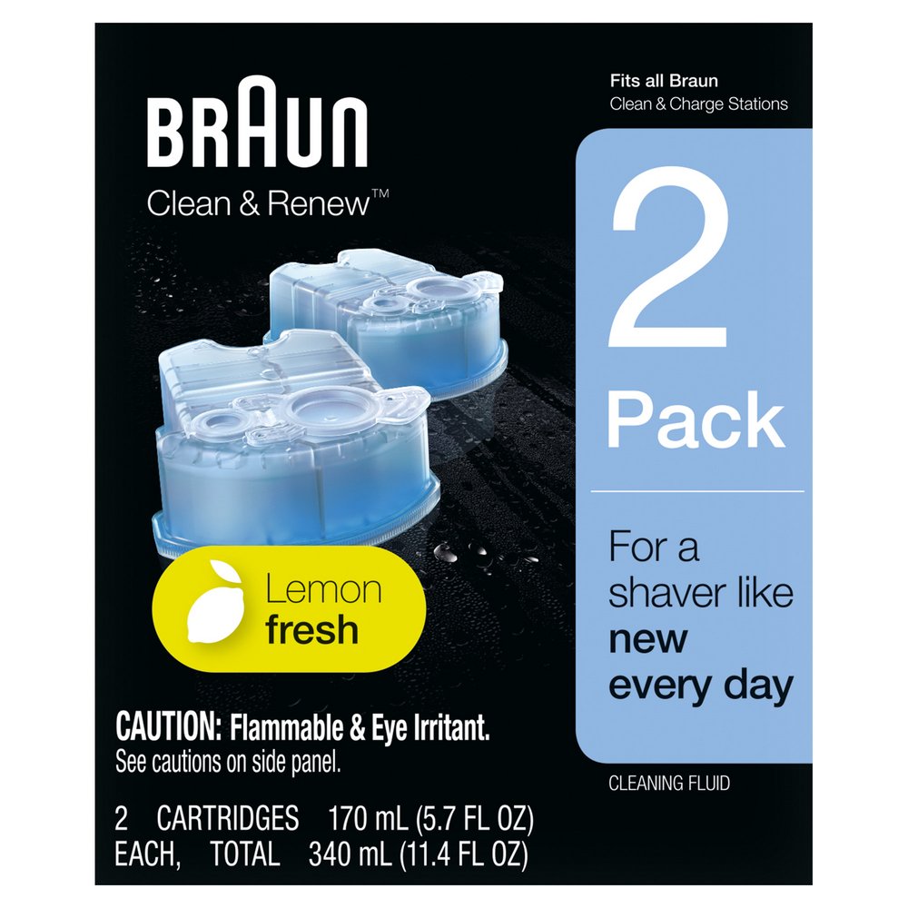 Braun Clean & Renew Refill Cartridges - Lemon Fresh
