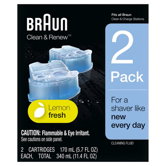 Braun Clean & Renew Refill Cartridges - Lemon Fresh