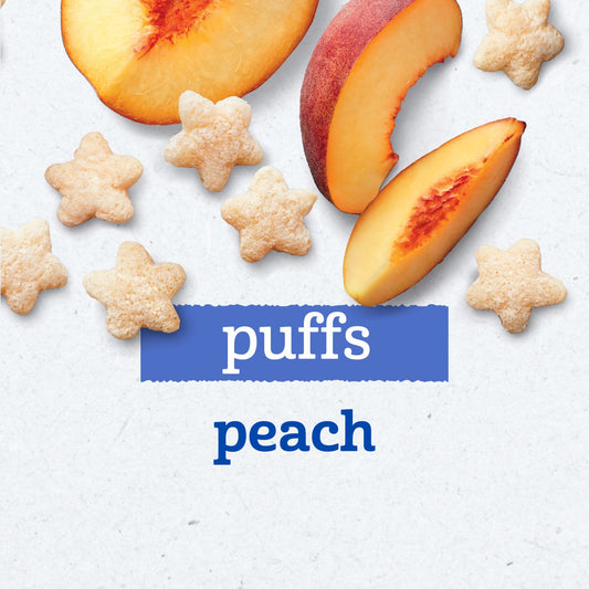 Gerber Stage 3 Baby Snacks -  Peach Puffs for Led Feeding