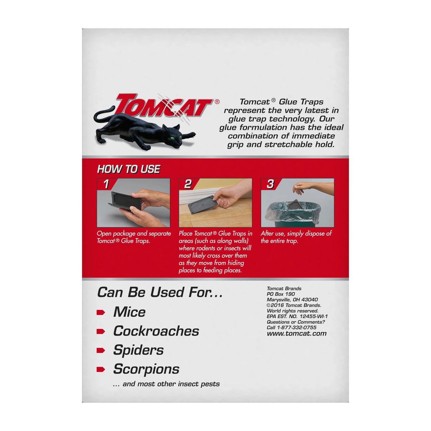 Tomcat Mouse Size Glue Traps