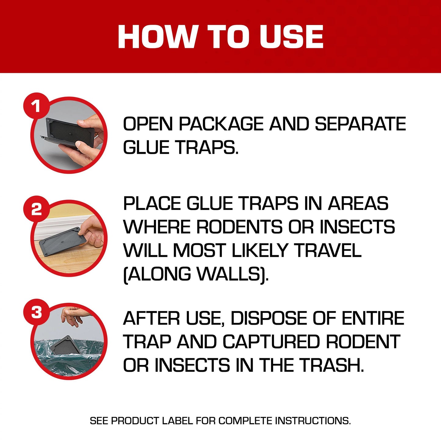 Tomcat Mouse Size Glue Traps